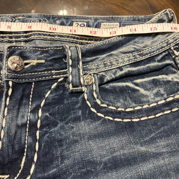 Miss Me Western Denim Jeans Size 29 Bootcut Embroidered Pattern - Picture 6 of 10